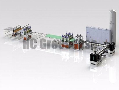 XPS挤出聚苯乙烯发泡板生产线